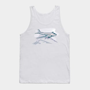 Propeller Airliner Flying Retro Tank Top